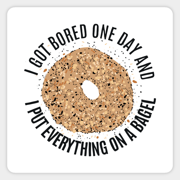 Everything on a Bagel Sticker by GonkSquadron